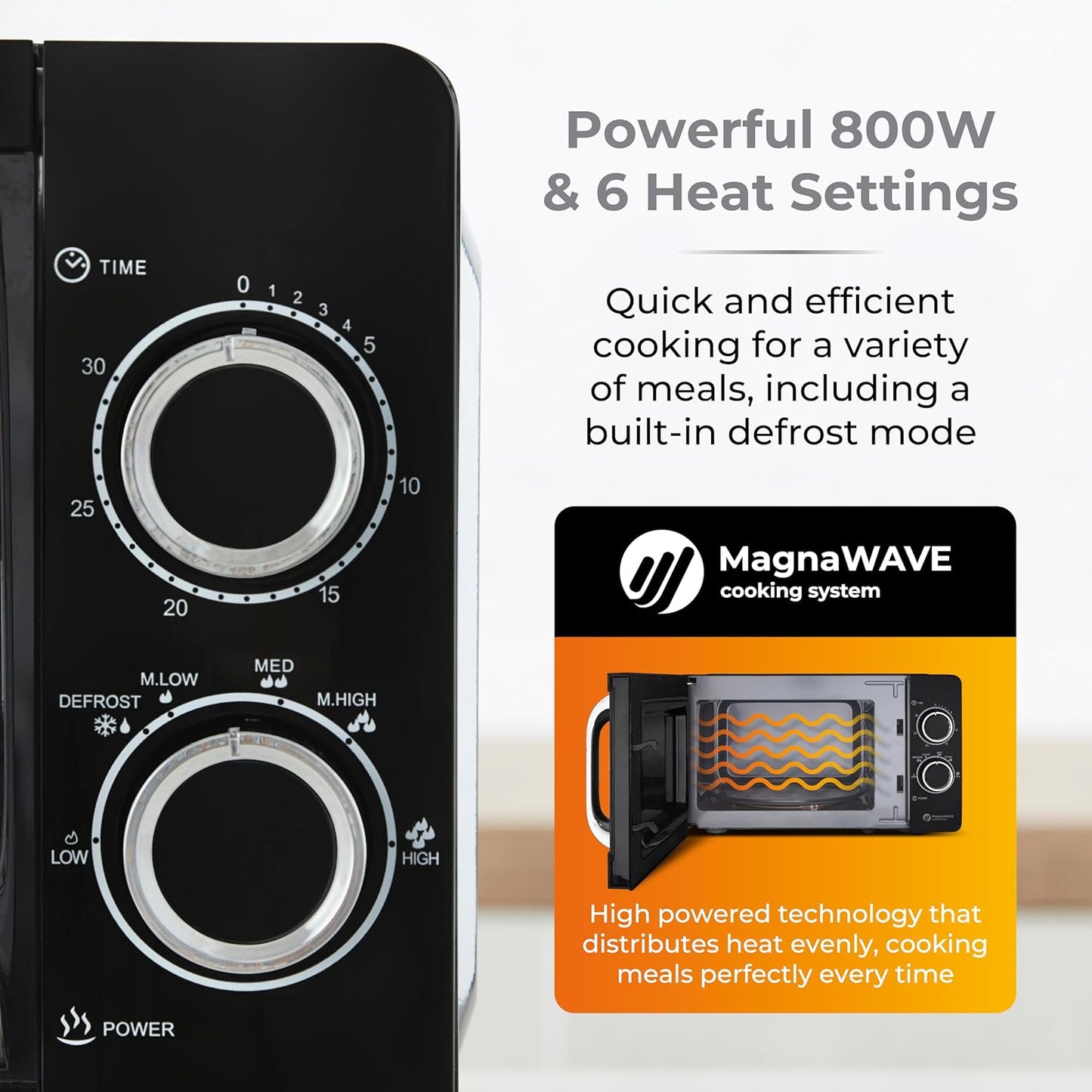 🍽️ Microwave + Mini Fridge Kit - Tower x AstroAI Kitchen Combo