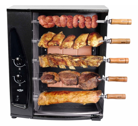 Gas Barbecue with 5 Skewers